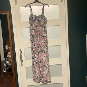 Purple Floral Junpsuit